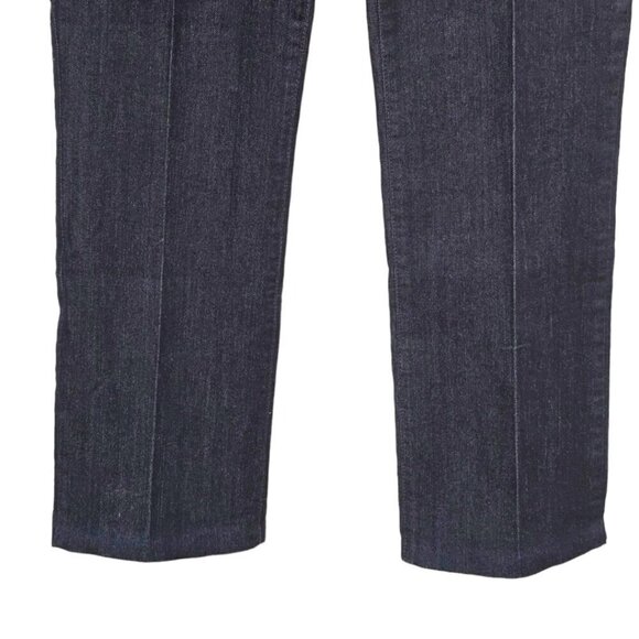 NYDJ Marilyn Straight Leg Denim Embroidered Pocket Trousers in Rinse Sz 8 - Picture 5 of 12